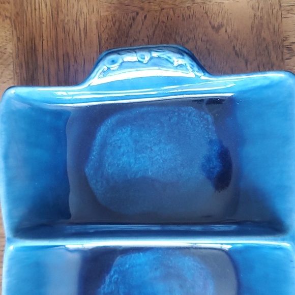 Wade of California Pottery Divided Dish 💙 - Picture 4 of 7